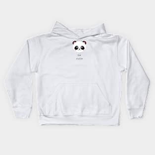 Be cute like panda Kids Hoodie